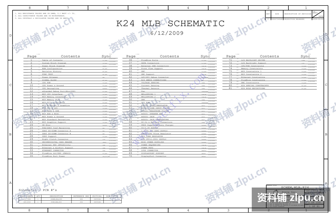 MacBook 主板原理图合集|Air A1369 / Pro 13 A1278 / Pro 15.4 A1211 / A1280 A1287(4份)插图2 MacBook Pro 13