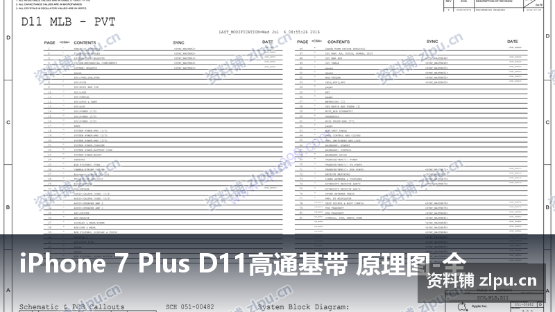 iPhone 7 Plus D11高通基带 原理图 全(共81页)-资料铺