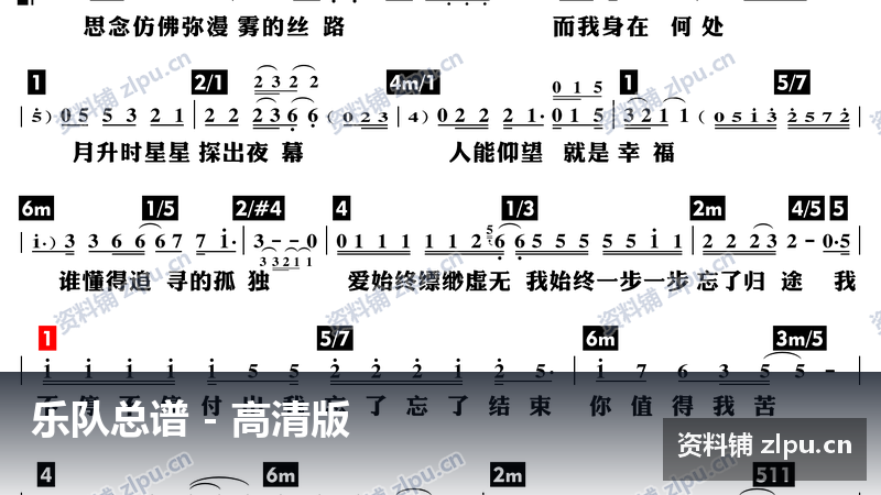 丝路 乐队总谱(共2页)-资料铺