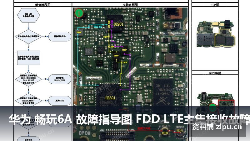 华为 畅玩6A FDD LTE主集接收故障 主板原理图-资料铺