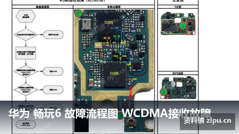 华为 畅玩6 故障流程图 WCDMA接收故障-资料铺