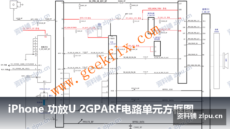 iPhone 功放U 2GPARF电路单元方框图-资料铺