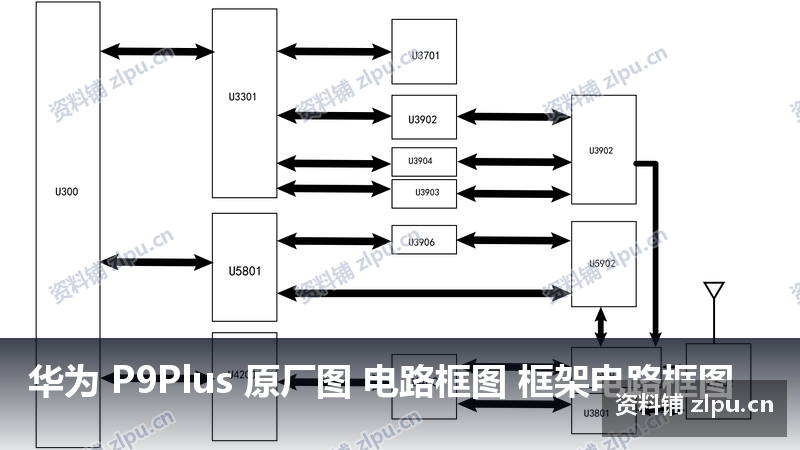 华为 P9Plus 原厂图 电路框图 框架电路框图-资料铺