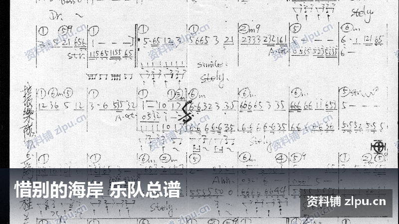 惜别的海岸 乐队总谱-资料铺