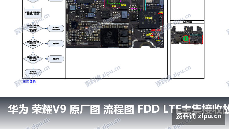 华为 荣耀V9 原厂图 流程图 FDD LTE主集接收故障-资料铺