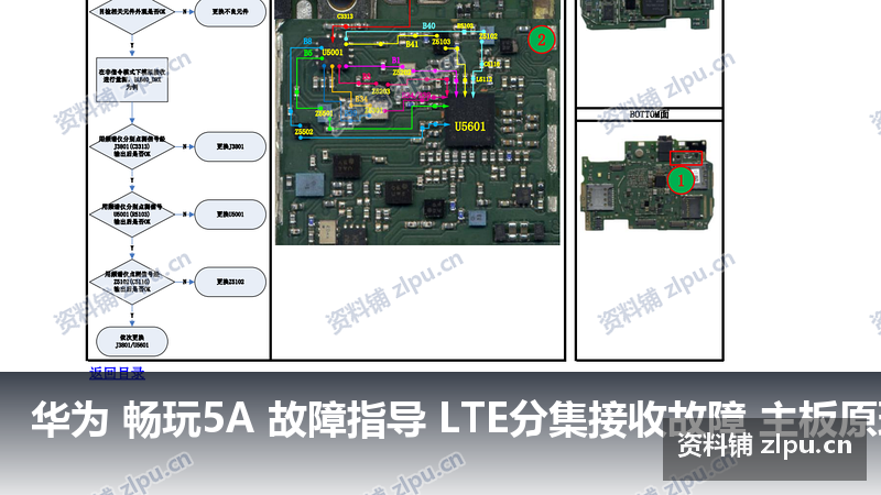 华为 畅玩5A 故障指导 LTE分集接收故障 主板原理图-资料铺