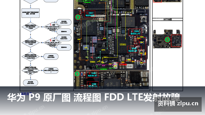 华为 P9 原厂图 流程图 FDD LTE发射故障-资料铺
