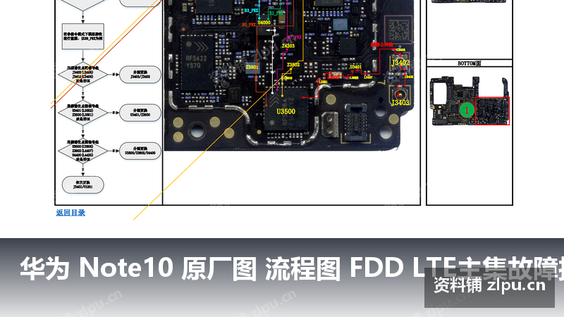 华为 Note10 原厂图 流程图 FDD LTE主集故障接收-资料铺
