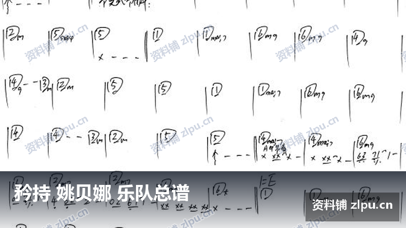 矜持 姚贝娜 乐队总谱-资料铺
