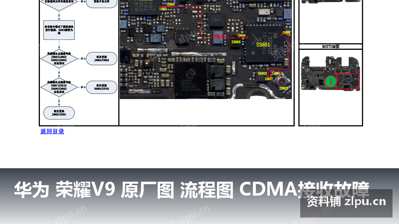 华为 荣耀V9 原厂图 流程图 CDMA接收故障-资料铺