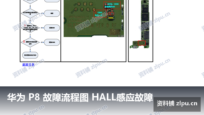 华为 P8 故障流程图 HALL感应故障-资料铺