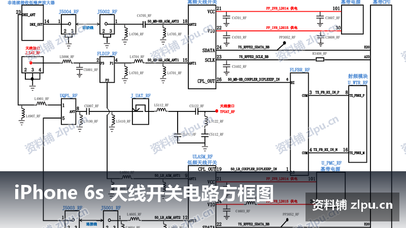 iPhone 6s 天线开关电路方框图-资料铺