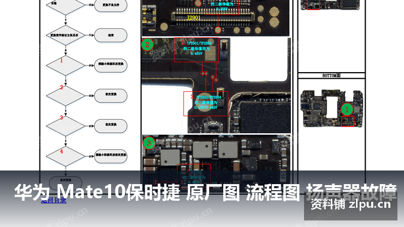 华为 Mate10保时捷 原厂图 流程图 扬声器故障-资料铺