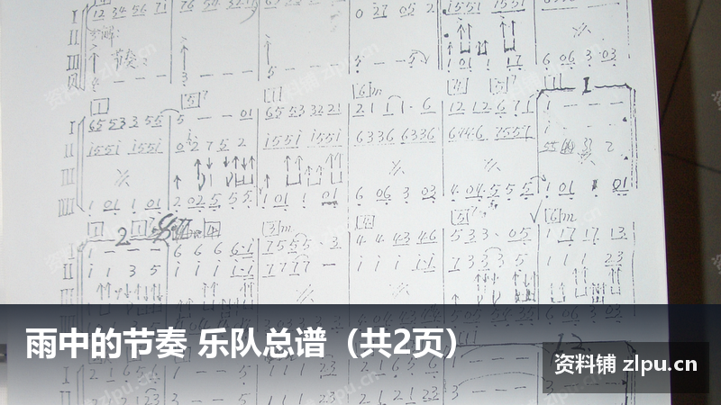 雨中的节奏 乐队总谱（共2页）-资料铺