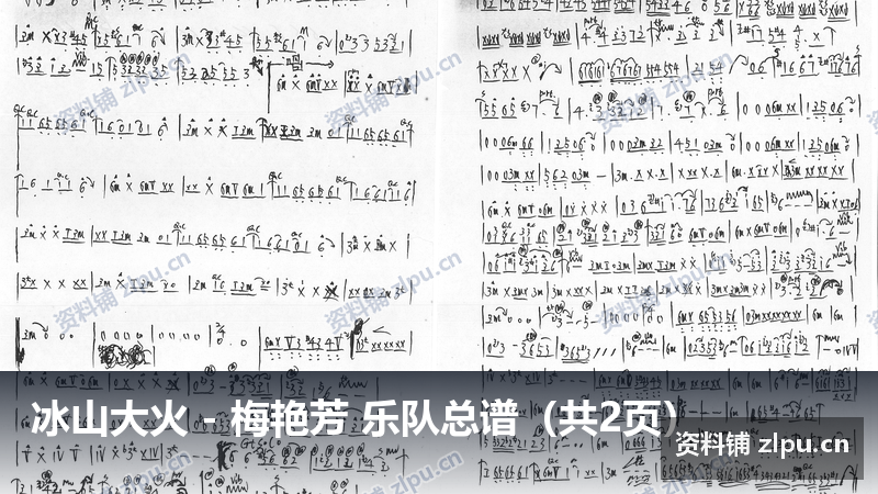 冰山大火 - 梅艳芳 乐队总谱（共2页）-资料铺