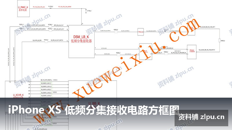 iPhone XS 低频分集接收电路方框图-资料铺