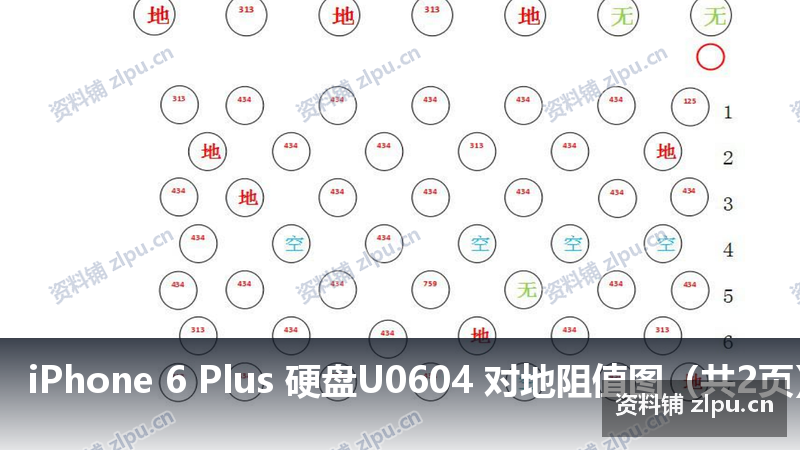 iPhone 6 Plus 硬盘U0604 对地阻值图(共2页)-资料铺