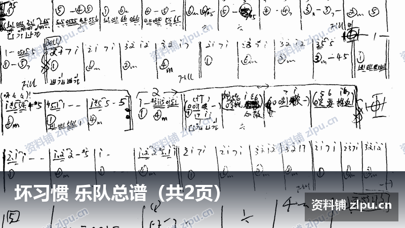 坏习惯 乐队总谱(共2页)-资料铺