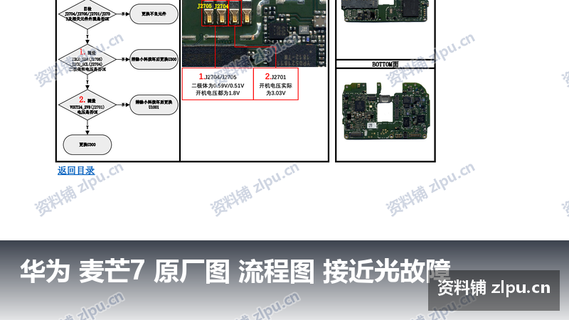 华为 麦芒7 原厂图 流程图 接近光故障-资料铺