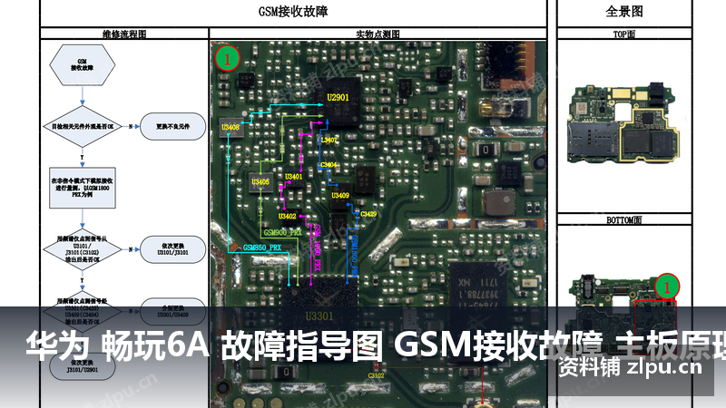 华为 畅玩6A 故障指导图 GSM接收故障 主板原理图-资料铺