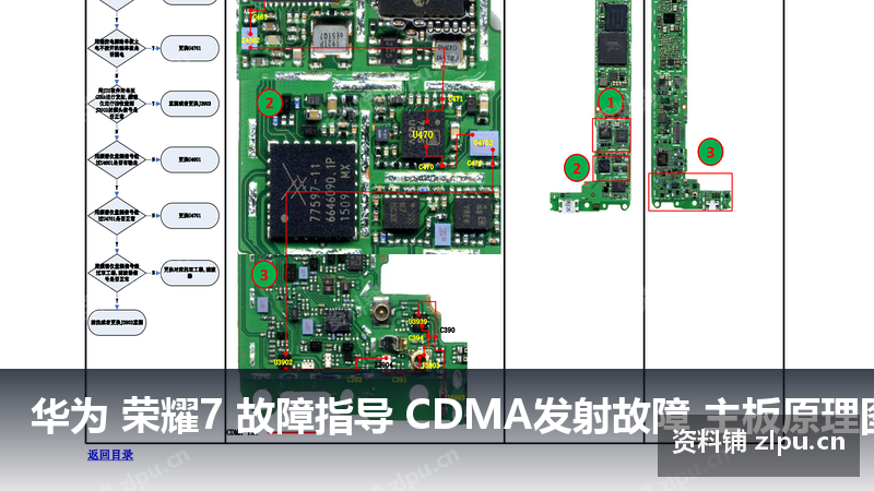 华为 荣耀7 故障指导 CDMA发射故障 主板原理图-资料铺