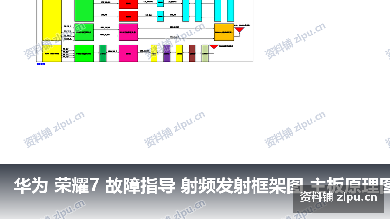 华为 荣耀7 故障指导 射频发射框架图 主板原理图-资料铺