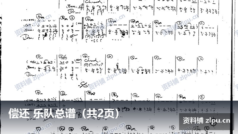 偿还 乐队总谱（共2页）-资料铺