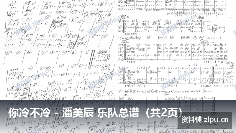你冷不冷 – 潘美辰 乐队总谱(共2页)-资料铺