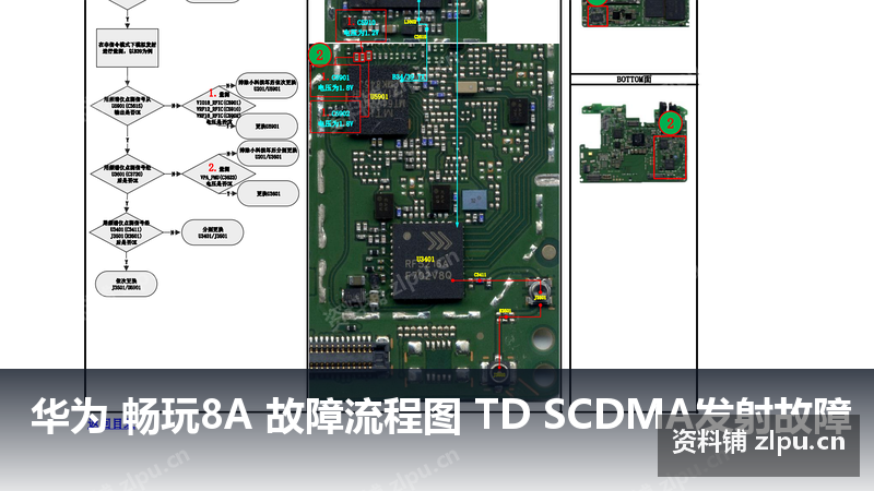华为 畅玩8A 故障流程图 TD SCDMA发射故障-资料铺