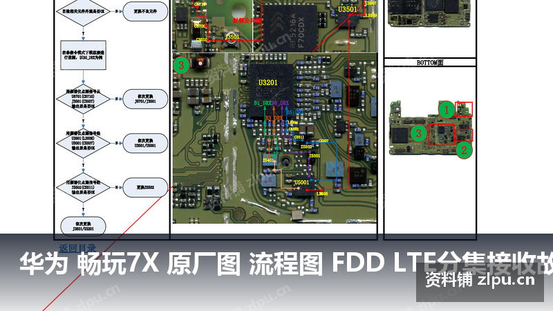 华为 畅玩7X 原厂图 流程图 FDD LTE分集接收故障-资料铺