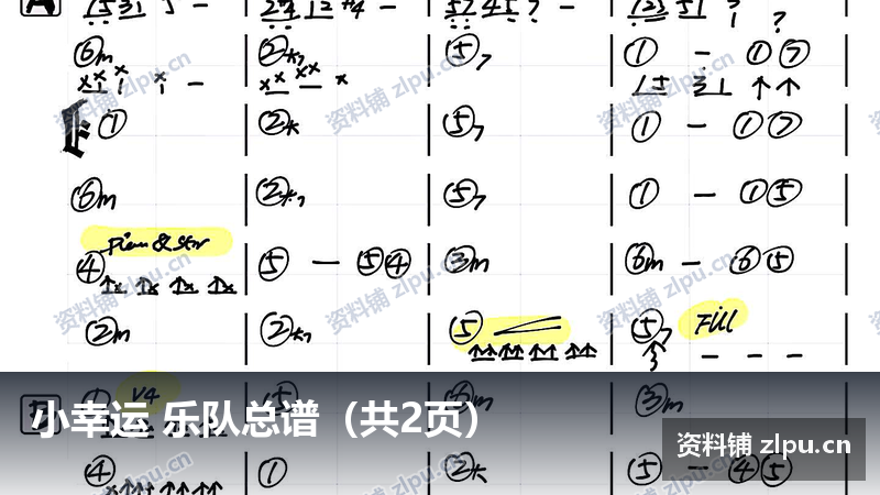 小幸运 乐队总谱（共2页）-资料铺