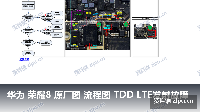 华为 荣耀8 原厂图 流程图 TDD LTE发射故障-资料铺