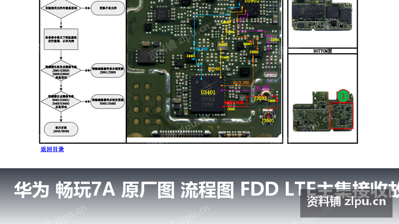 华为 畅玩7A 原厂图 流程图 FDD LTE主集接收故障-资料铺