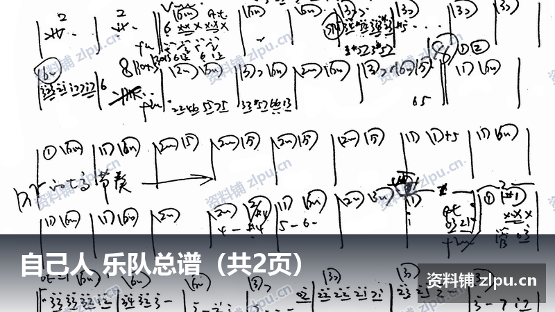 自己人 乐队总谱(共2页)-资料铺