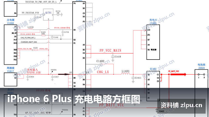 iPhone 6 Plus 充电电路方框图-资料铺