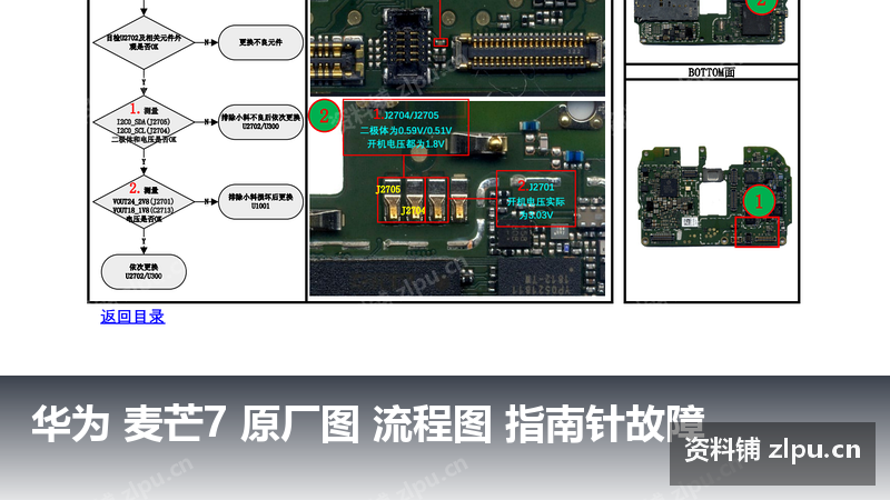 华为 麦芒7 原厂图 流程图 指南针故障-资料铺