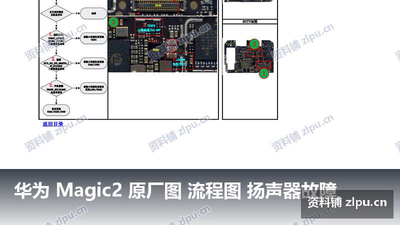华为 Magic2 原厂图 流程图 扬声器故障-资料铺