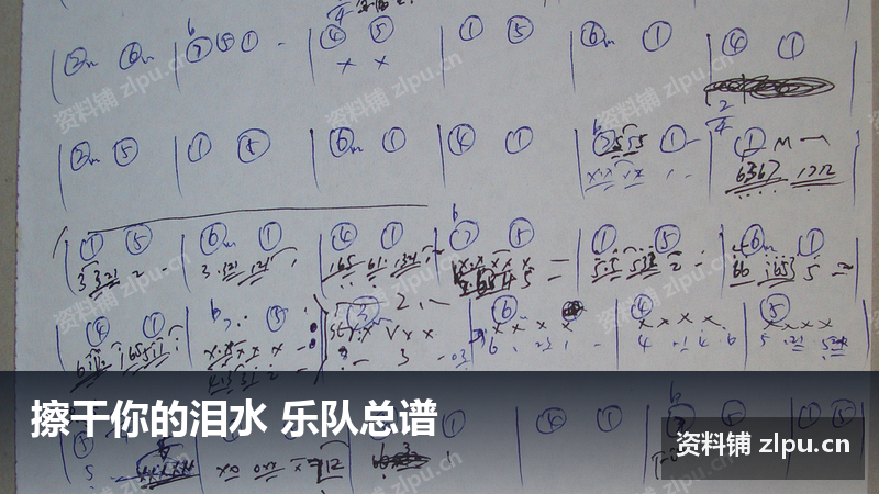 擦干你的泪水 乐队总谱-资料铺