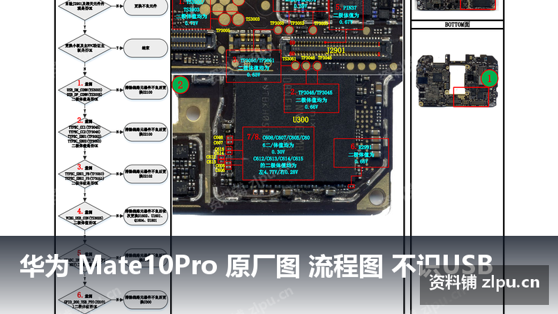 华为 Mate10Pro 原厂图 流程图 不识USB-资料铺