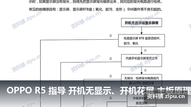 OPPO R5 指导 开机无显示、开机花屏 主板原理图-资料铺