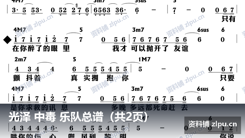 光泽 中毒 乐队总谱(共2页)-资料铺