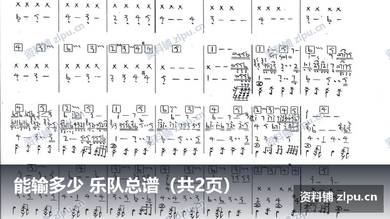 能输多少 乐队总谱（共2页）-资料铺