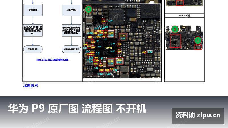 华为 P9 原厂图 流程图 不开机-资料铺
