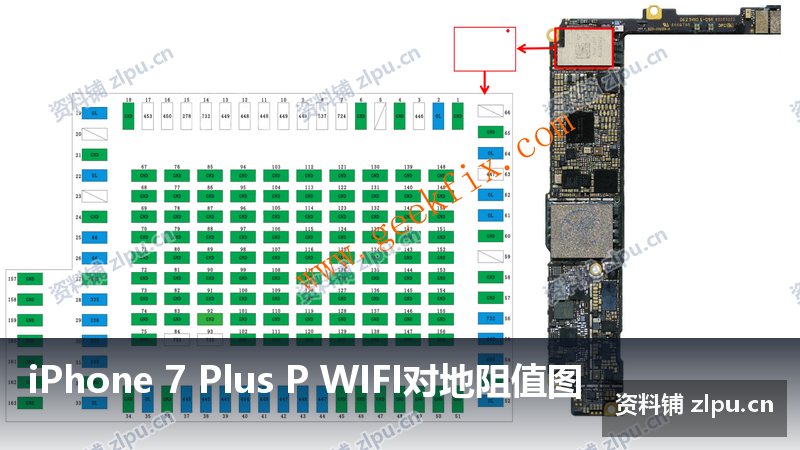 iPhone 7 Plus P WIFI对地阻值图-资料铺