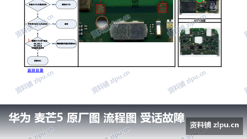 华为 麦芒5 原厂图 流程图 受话故障-资料铺