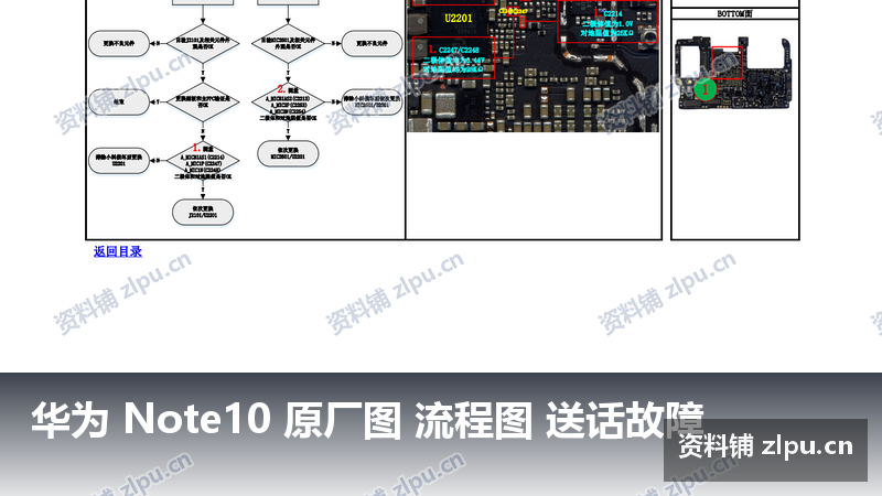 华为 Note10 原厂图 流程图 送话故障-资料铺