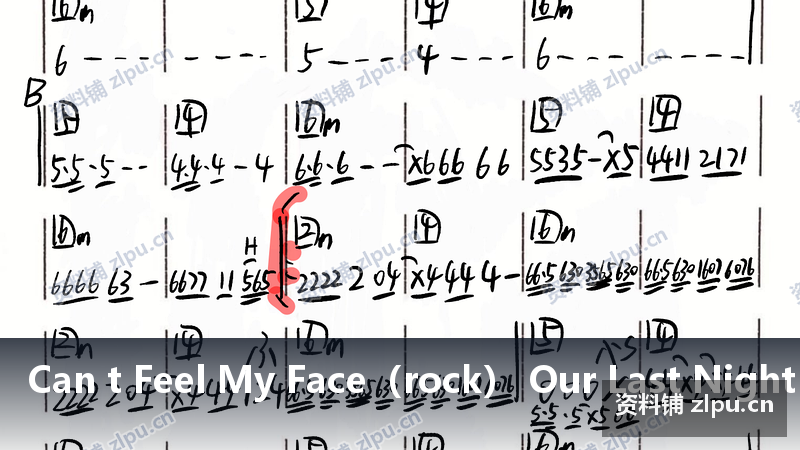 Can t Feel My Face(rock) Our Last Night 乐队总谱(共4页)-资料铺