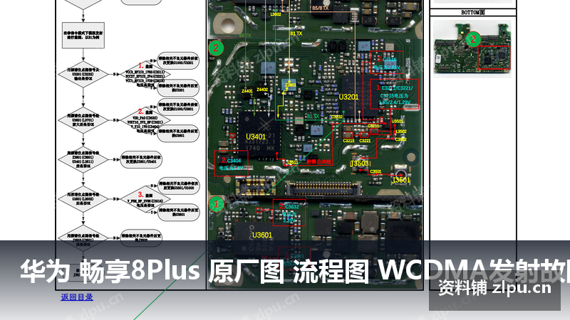 华为 畅享8Plus 原厂图 流程图 WCDMA发射故障-资料铺