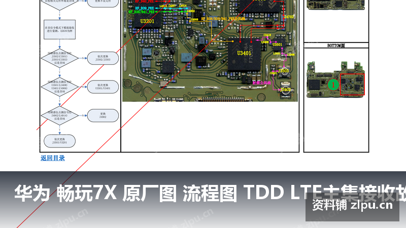 华为 畅玩7X 原厂图 流程图 TDD LTE主集接收故障-资料铺