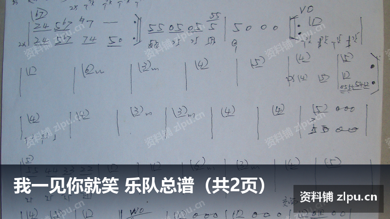 我一见你就笑 乐队总谱（共2页）-资料铺